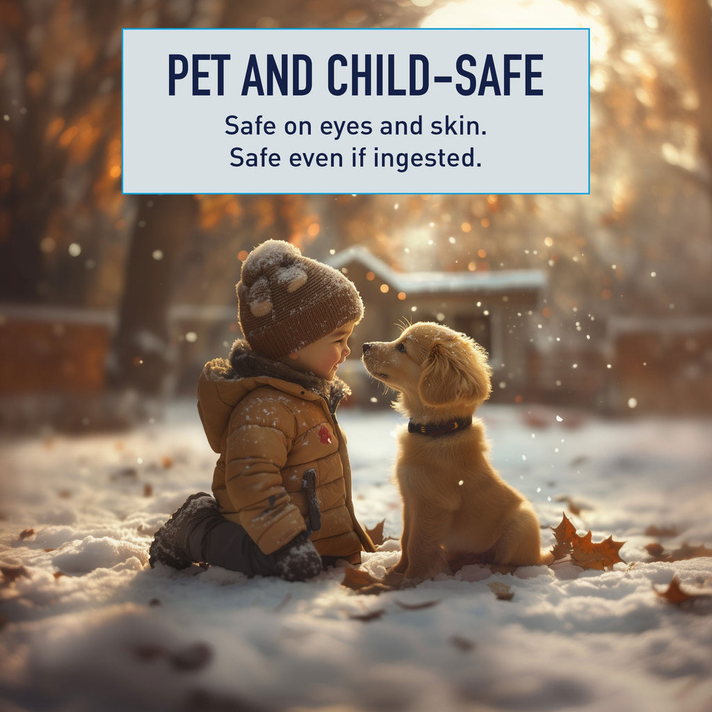 Safe Paw Pet Safe Ice Melt, 100% Salt and Chloride free with Traction Agent, Non-Toxic, Fast Acting, Lasts 3X Longer – 8 Lbs, 1 Pack