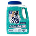 Safe Paw Pet Safe Ice Melt, 100% Salt and Chloride free with Traction Agent, Non-Toxic, Fast Acting, Lasts 3X Longer – 8 Lbs, 1 Pack